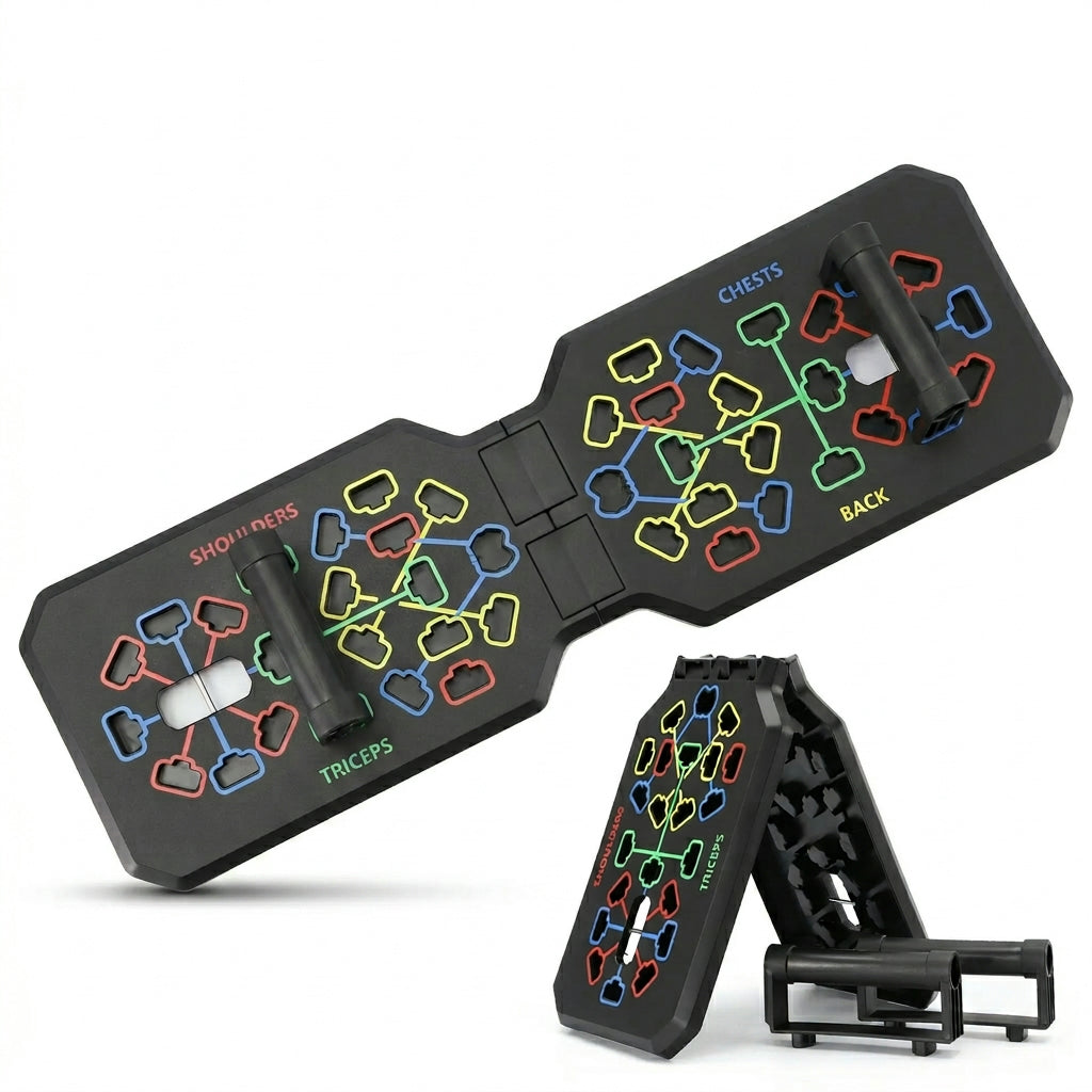 Push-Up Board Set for Targeted Training & Foldable Design