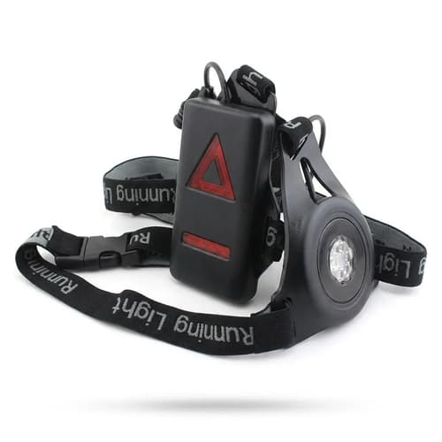 Rechargeable Chest Running Light (front white / rear red)