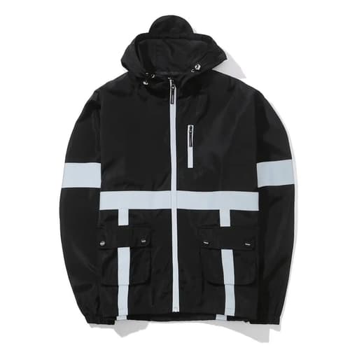 Reflective Hooded Night-Running Jacket