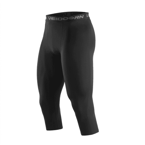 Men’s Compression Capri Leggings – Supportive Stretch Fit