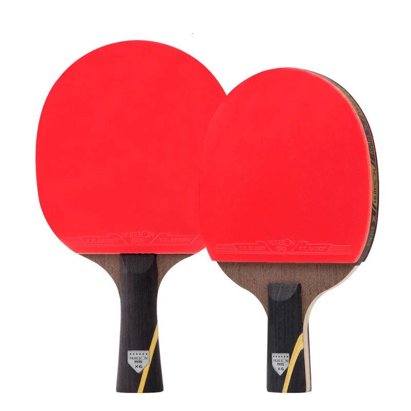 Red Table Tennis Racket Set