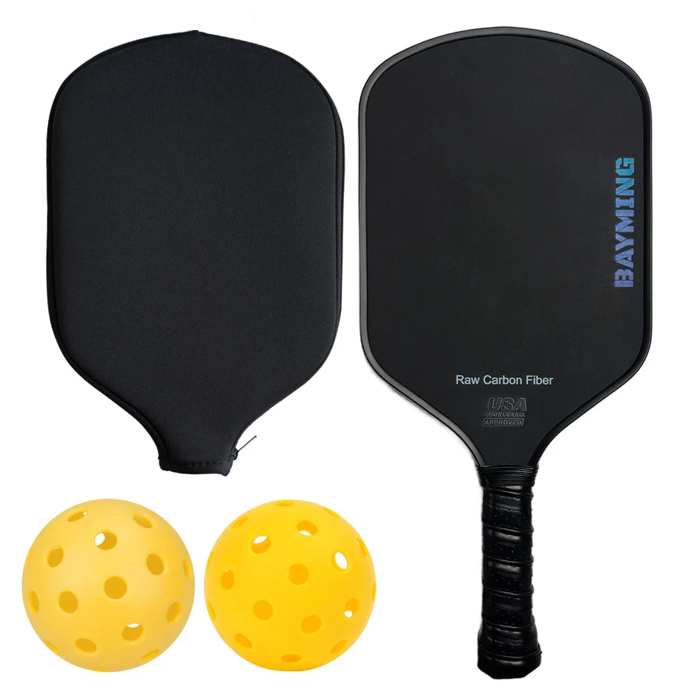 Black Foam Pickleball Paddle Set