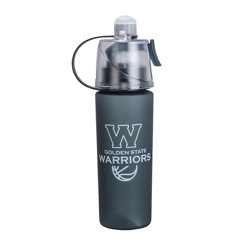 Plastic spray frosted sports bottle