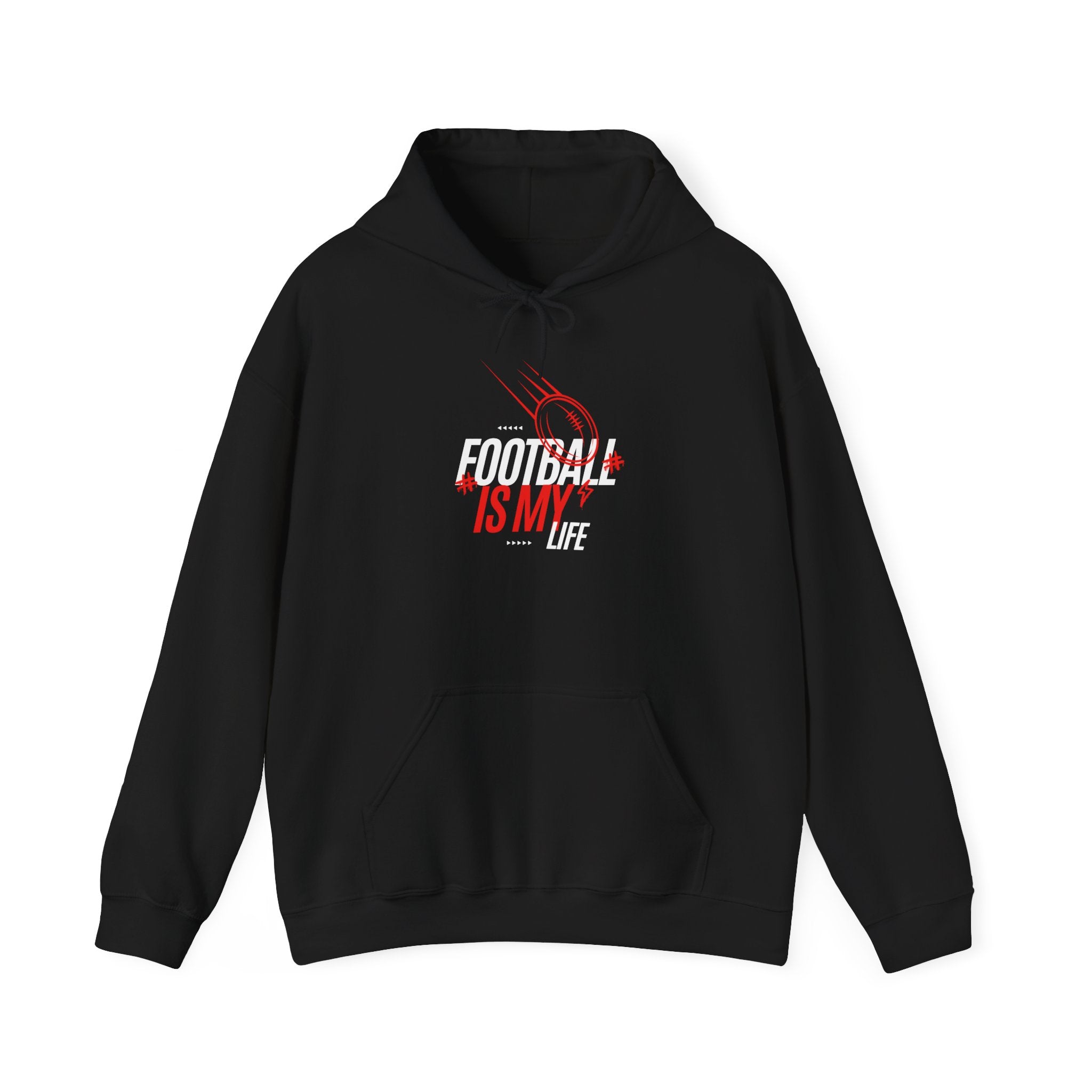 Football Is My Life Hoodie — Youth & Adult Pullover for Players & Fans