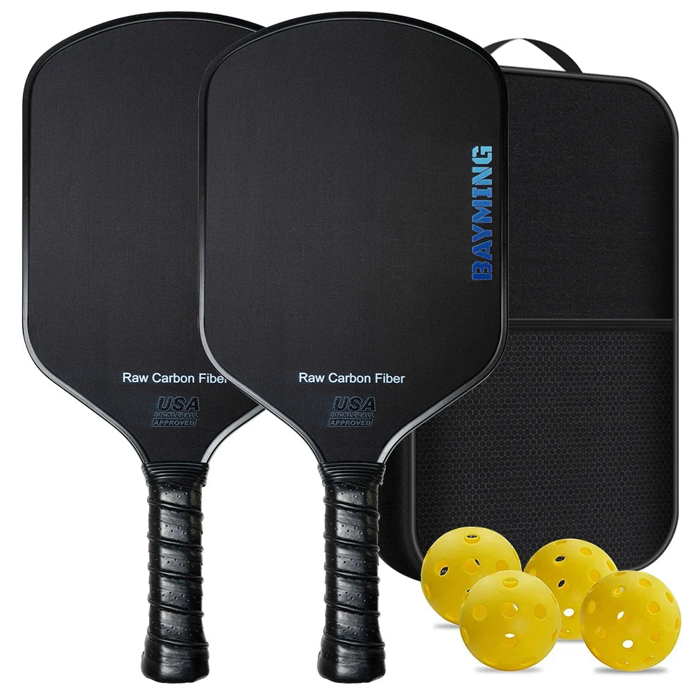 Black Foam Pickleball Paddle Set