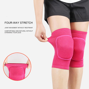 2Pcs Sports Compression Knee Pads Elastic Support for Training