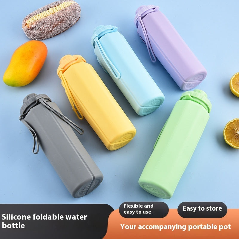 Silicone Folding Cups Outdoor Sports Bottle