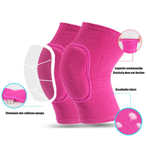 2Pcs Sports Compression Knee Pads Elastic Support for Training