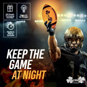 LED Glow in the Dark Football - Youth Nighttime Light up Football for Kids