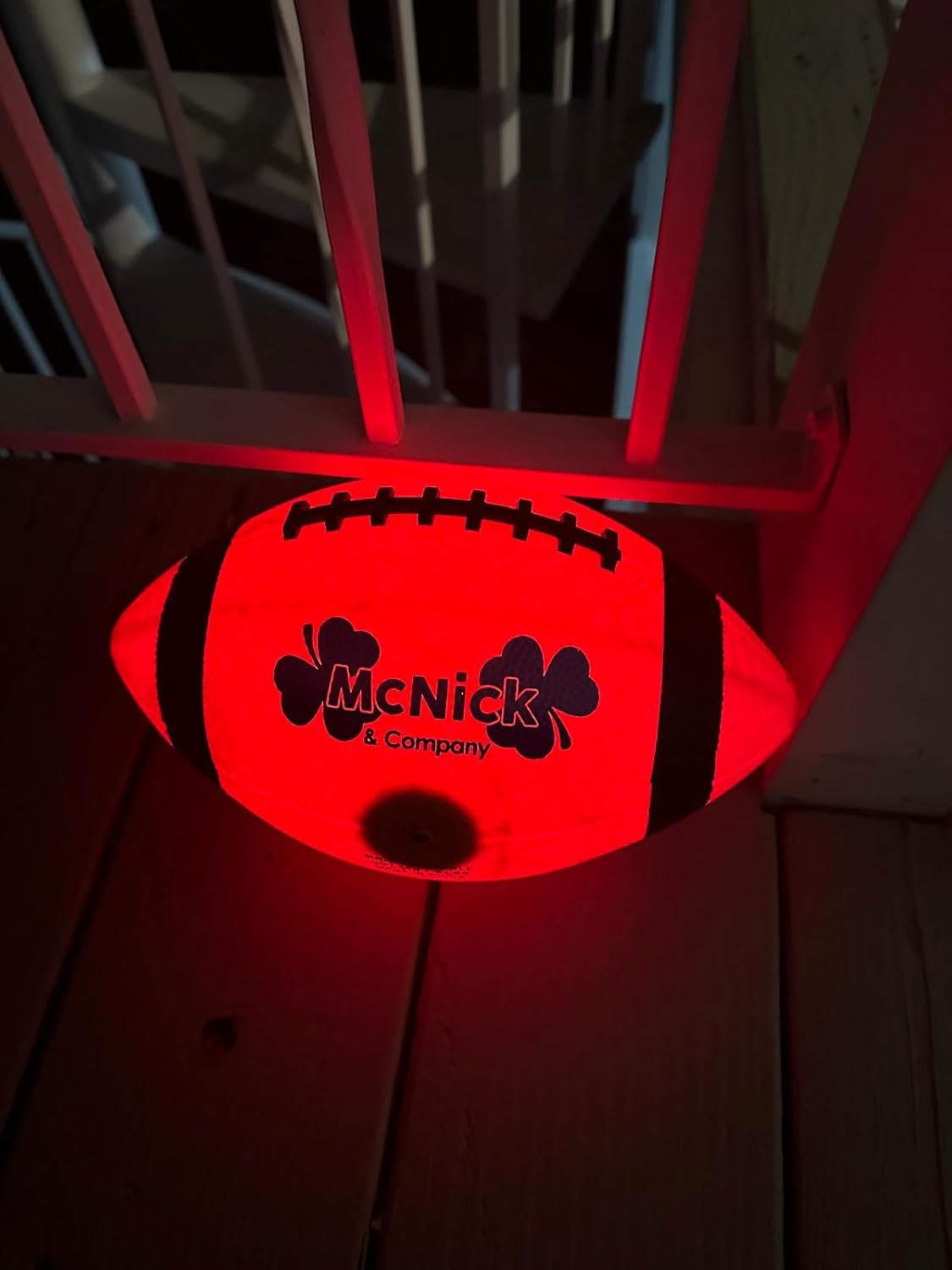 LED Glow in the Dark Football - Youth Nighttime Light up Football for Kids