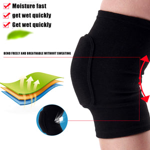 2Pcs Sports Compression Knee Pads Elastic Support for Training