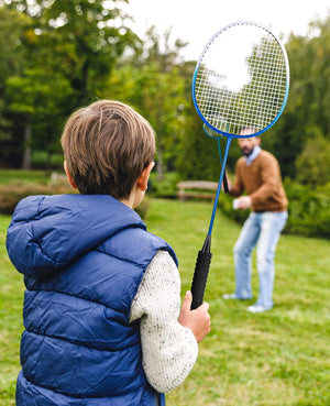 Badminton Rackets Set of 4 for Outdoor Backyard Games