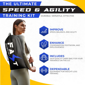 Agility Training Blue & Yellow Football Ladders