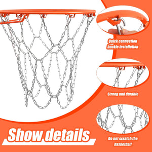 2-Pack Heavy-Duty Basketball Nets with 12 Links