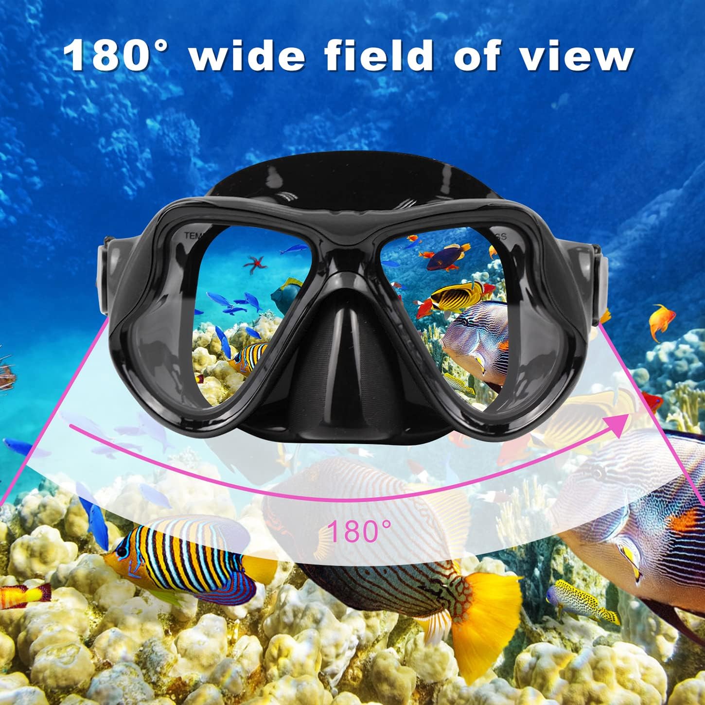 Snorkeling Gear for Adults Snorkel Mask Set Scuba Diving Mask Dry Snorkel