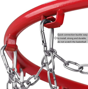 Basketball Net Stainless Steel Chain Braided, Permanent Rust Proof