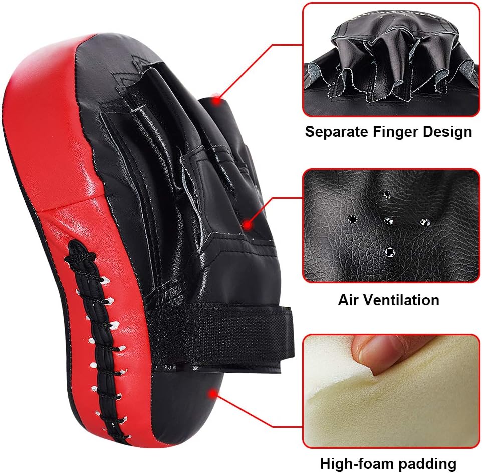 2Pcs Curved Punching Mitts Boxing Pads