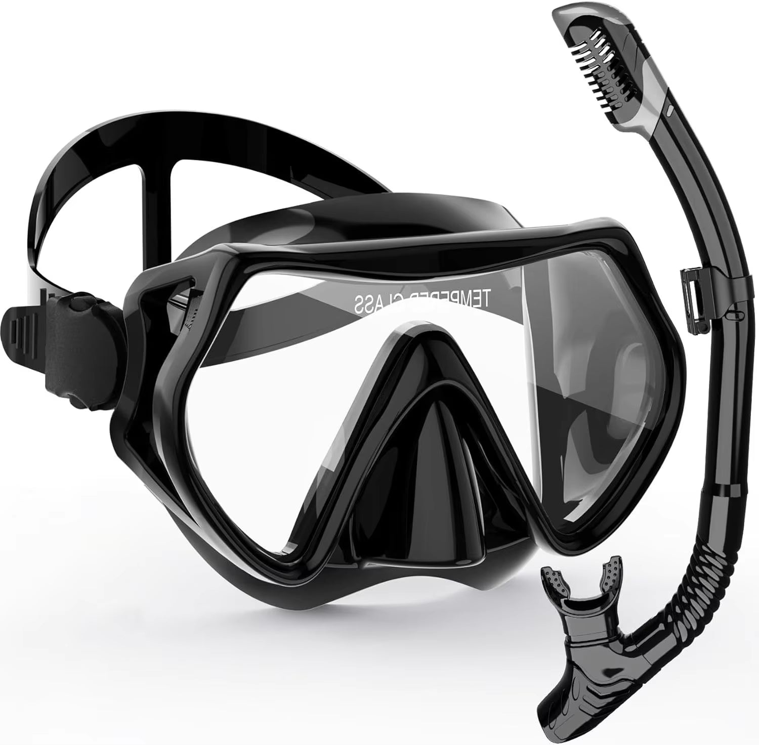 Pro Scuba Mask Snorkel Suit Silicone Skirt Anti-Fog Swim Gear