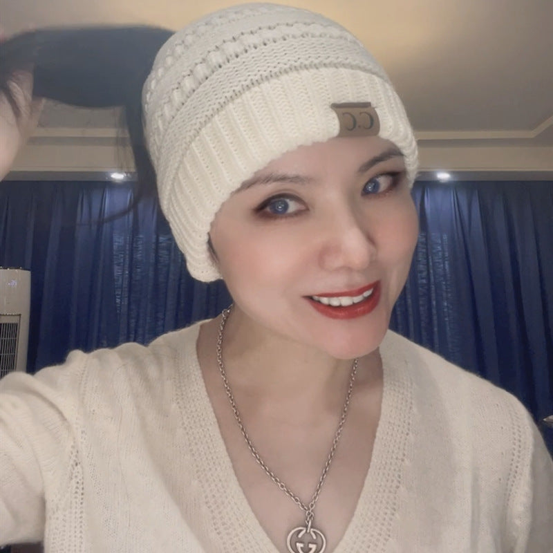 Sports Acrylic Warm Hat Ladies Fall Winter