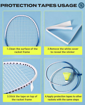 Badminton Rackets Set of 4 for Outdoor Backyard Games