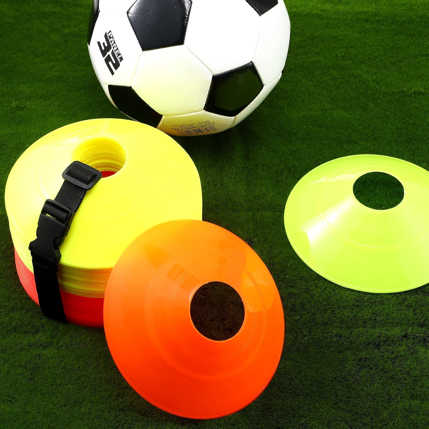 100-Pack Mini Soccer Cone Kit for Agility Drills