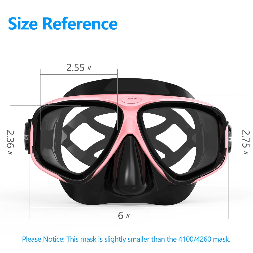 Professional Diving Scuba Mask No Fogging Snorkeling Scuba