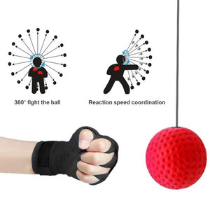 Speed Ball Head-Mounted PU Punch Ball for MMA & Boxing Training