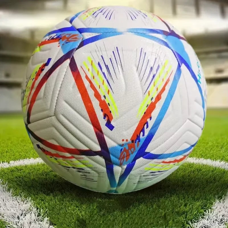 Size 5 Professional Soccer Ball, Wear-Resistant PU, Indoor/Outdoor