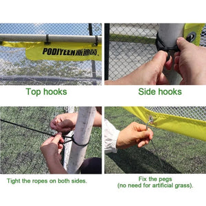 5-11 Person Football Soccer Training Target Portable Practice Training Net