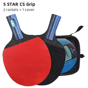 2PCS Star Ping Pong Racket Set, High Quality Blade & Bag