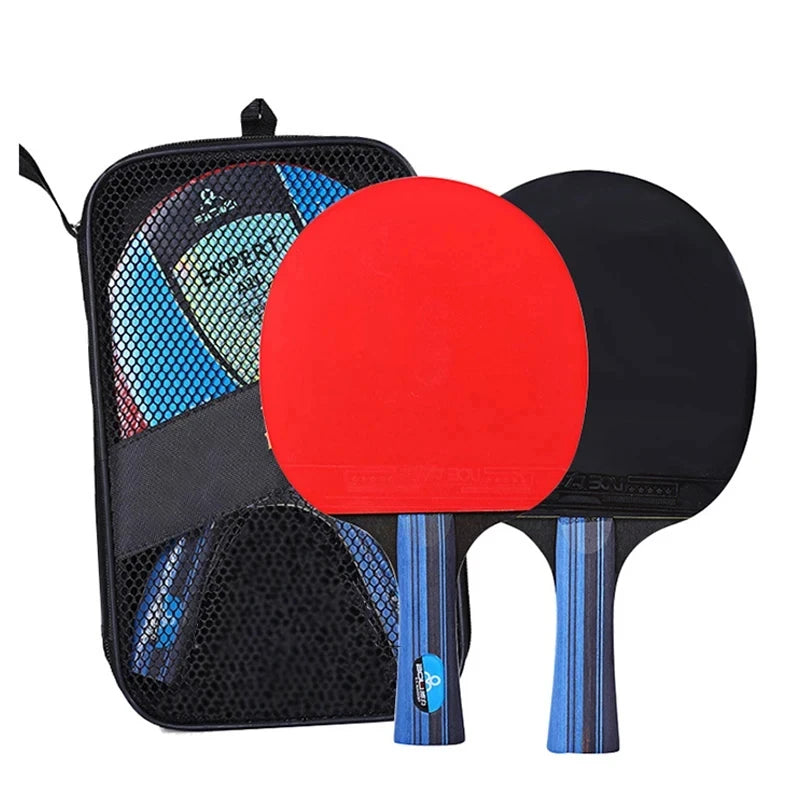 2PCS Star Ping Pong Racket Set, High Quality Blade & Bag