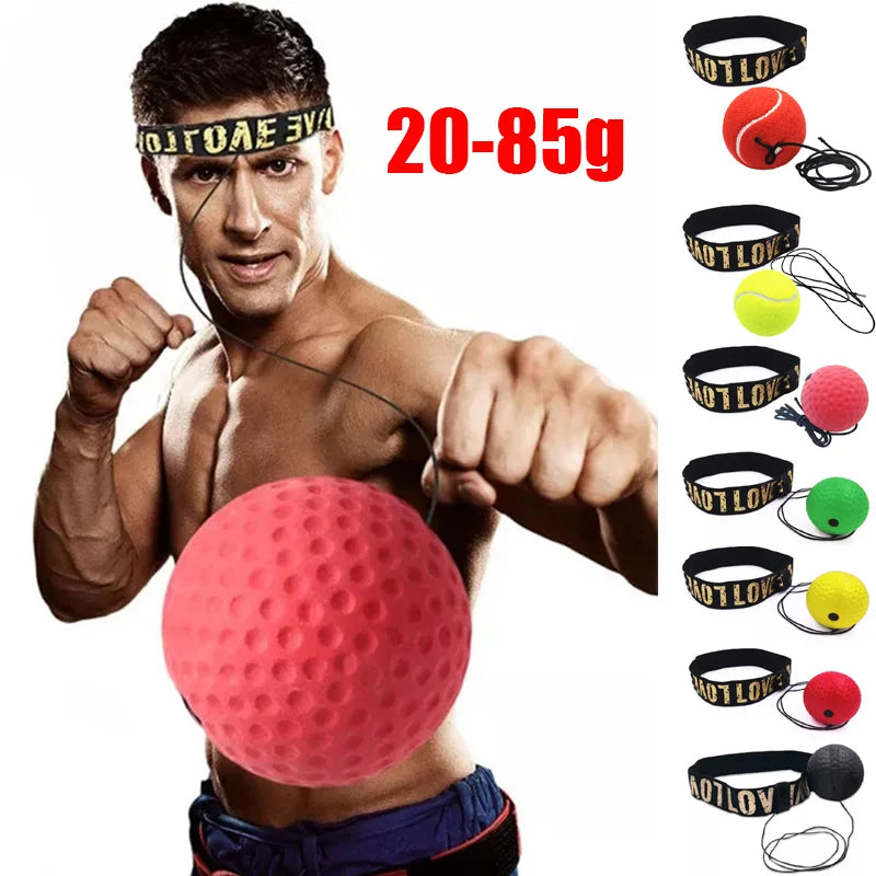 Speed Ball Head-Mounted PU Punch Ball for MMA & Boxing Training