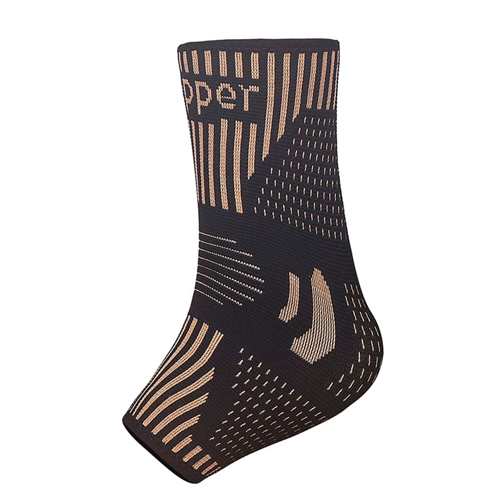 Copper Ankle Brace Support Sleeve for Sports & Injury Recovery