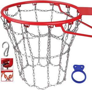 Basketball Net Stainless Steel Chain Braided, Permanent Rust Proof