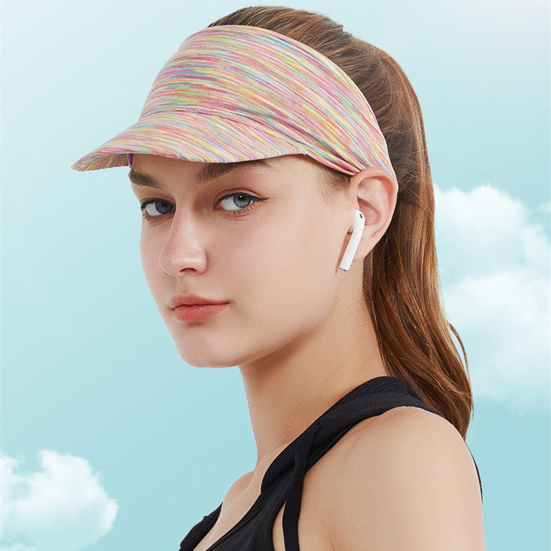Women's Sweatproof Headband Outdoor Sports Sun Hat