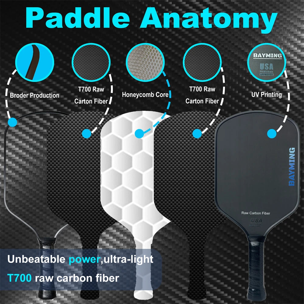 Black Foam Pickleball Paddle Set