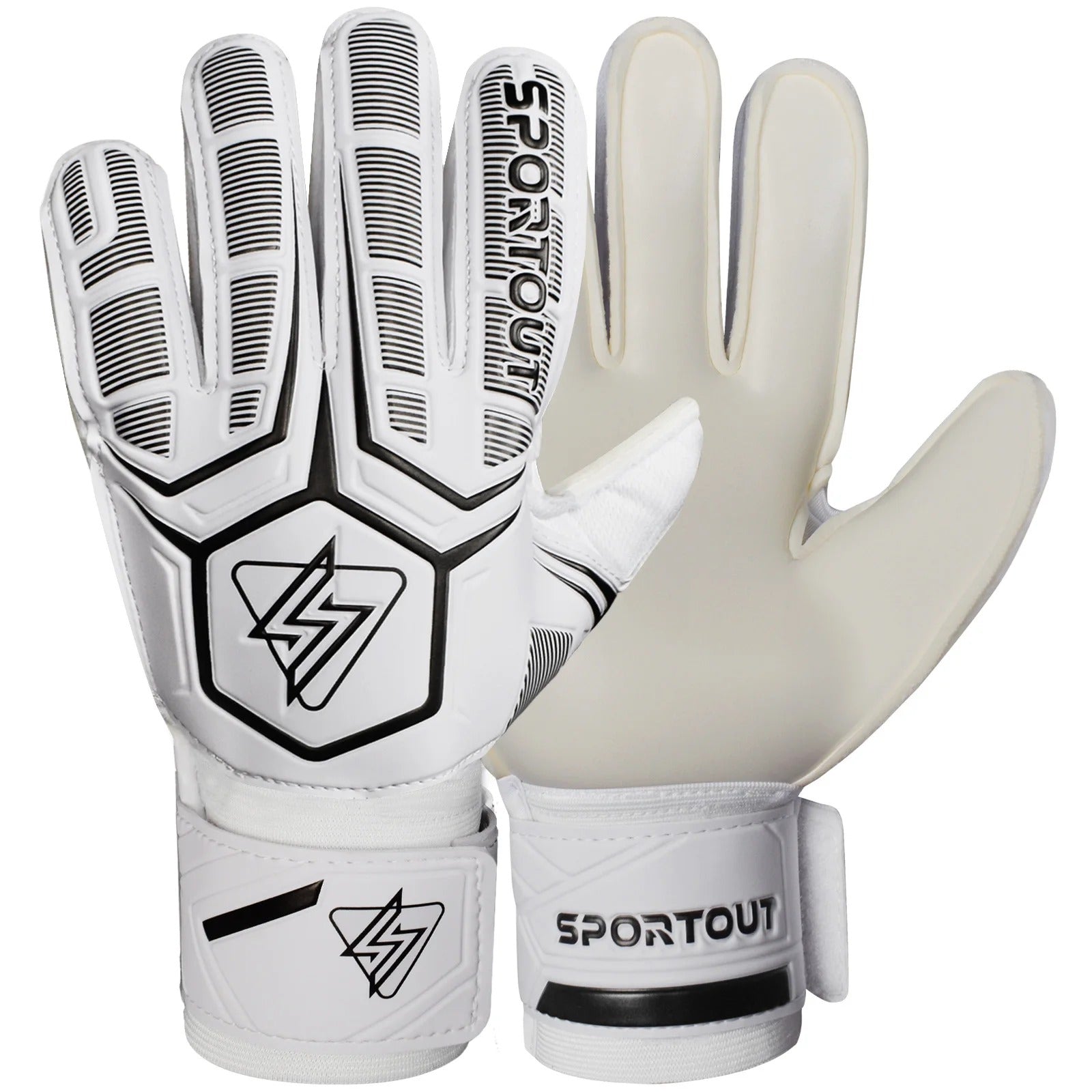Kids Goalie Gloves w/ Fingersave, Breathable 4mm Latex