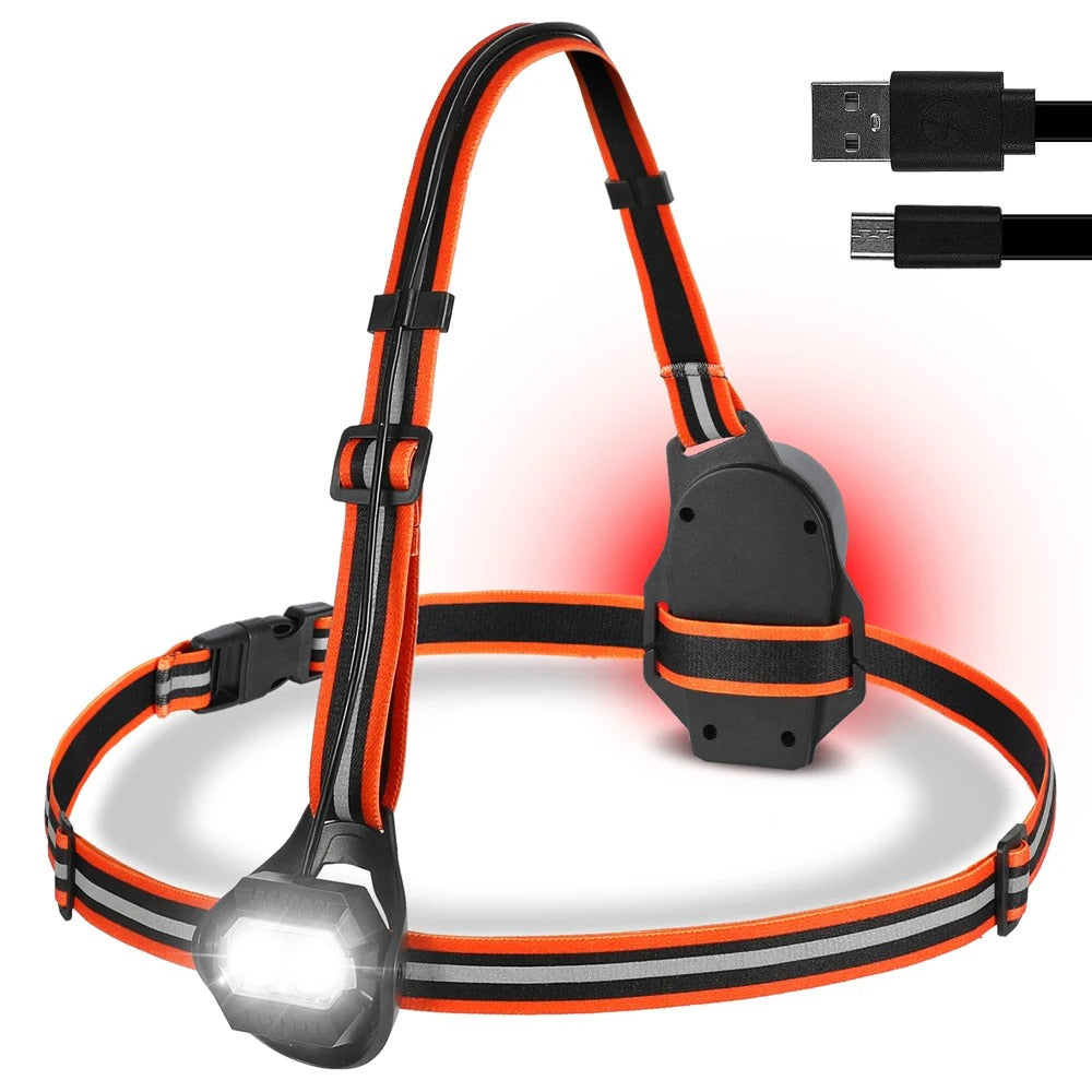 LED Chest Running Light – USB, Waterproof, Rechargeable